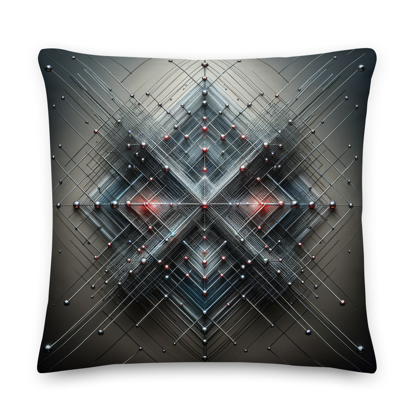 Abstract Art Pillow: Balanced Nexus