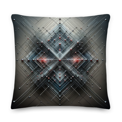 Abstract Art Pillow: Balanced Nexus