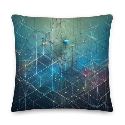 Abstract Art Pillow: Precision Constellations