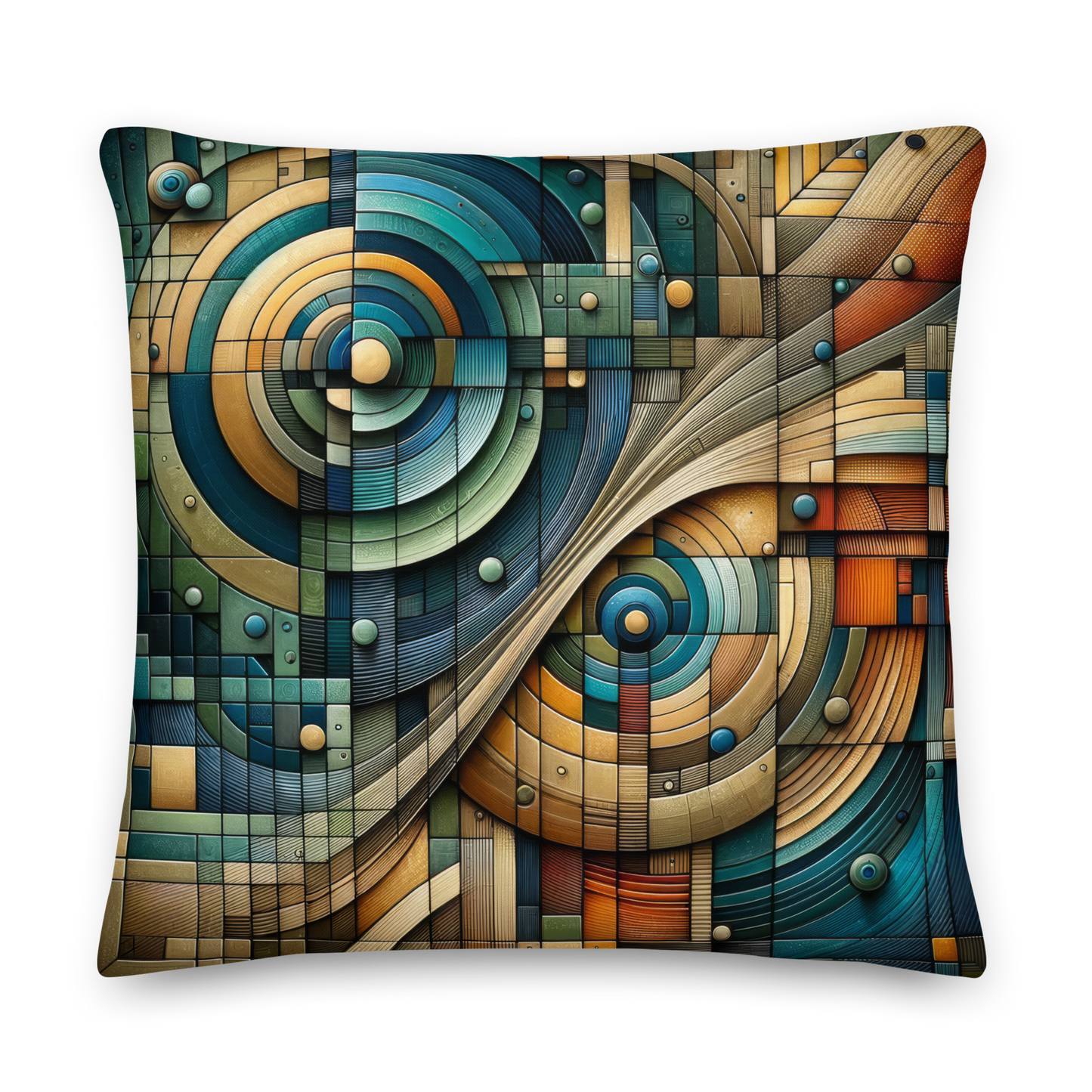 Abstract Art Pillow: Harmonic Precision