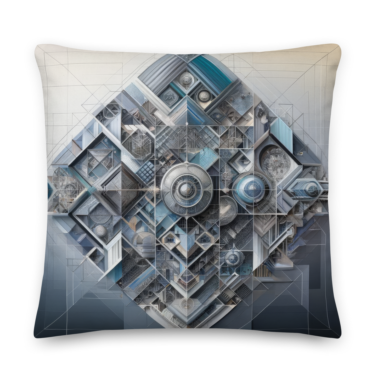 Abstract Art Pillow: Precise Symphony