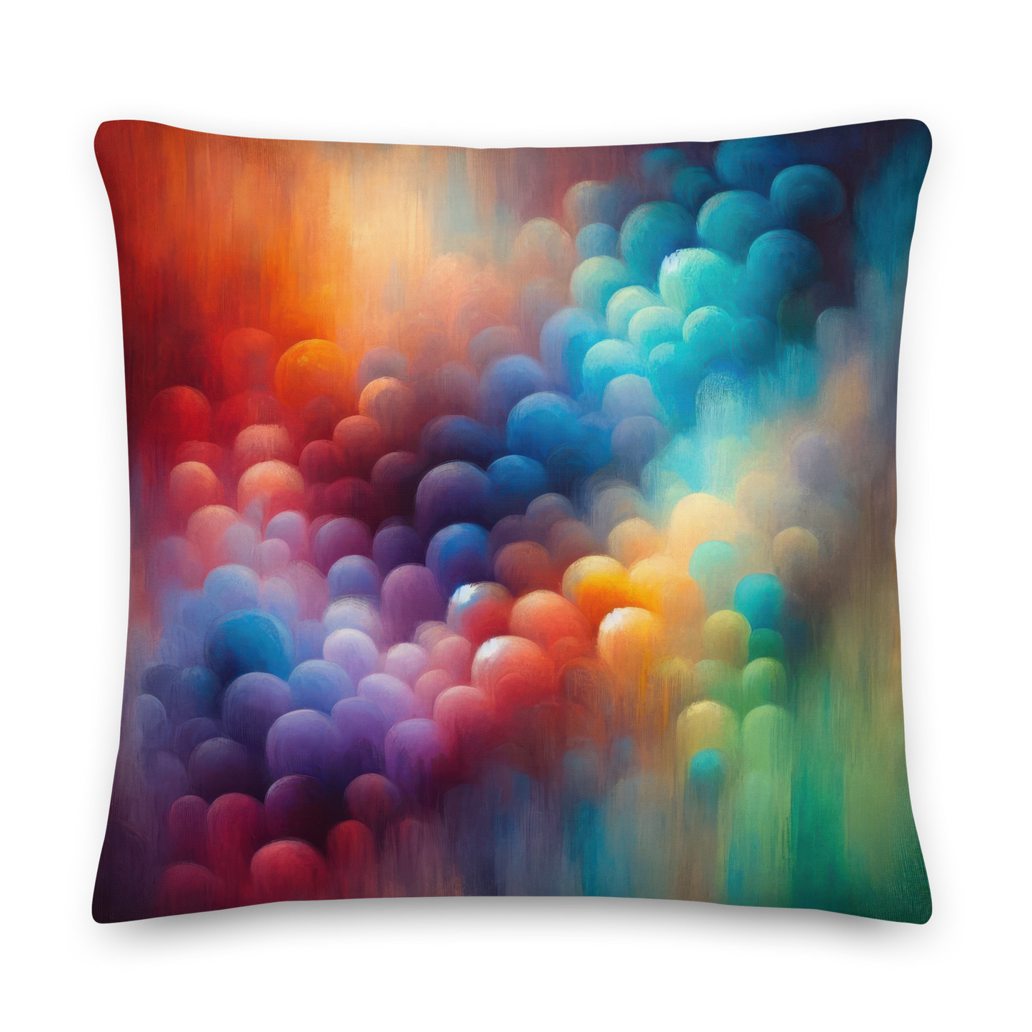 Abstract Art Pillow: Unified Spectrum