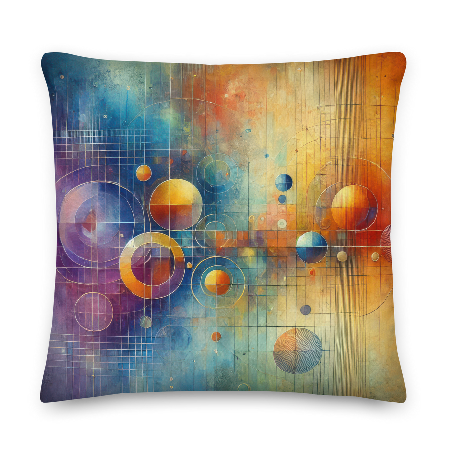 Abstract Art Pillow: Equilibrium Spectrum