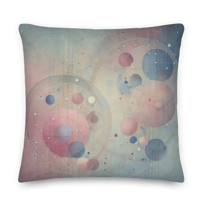 Abstract Art Pillow: Serene Echoes