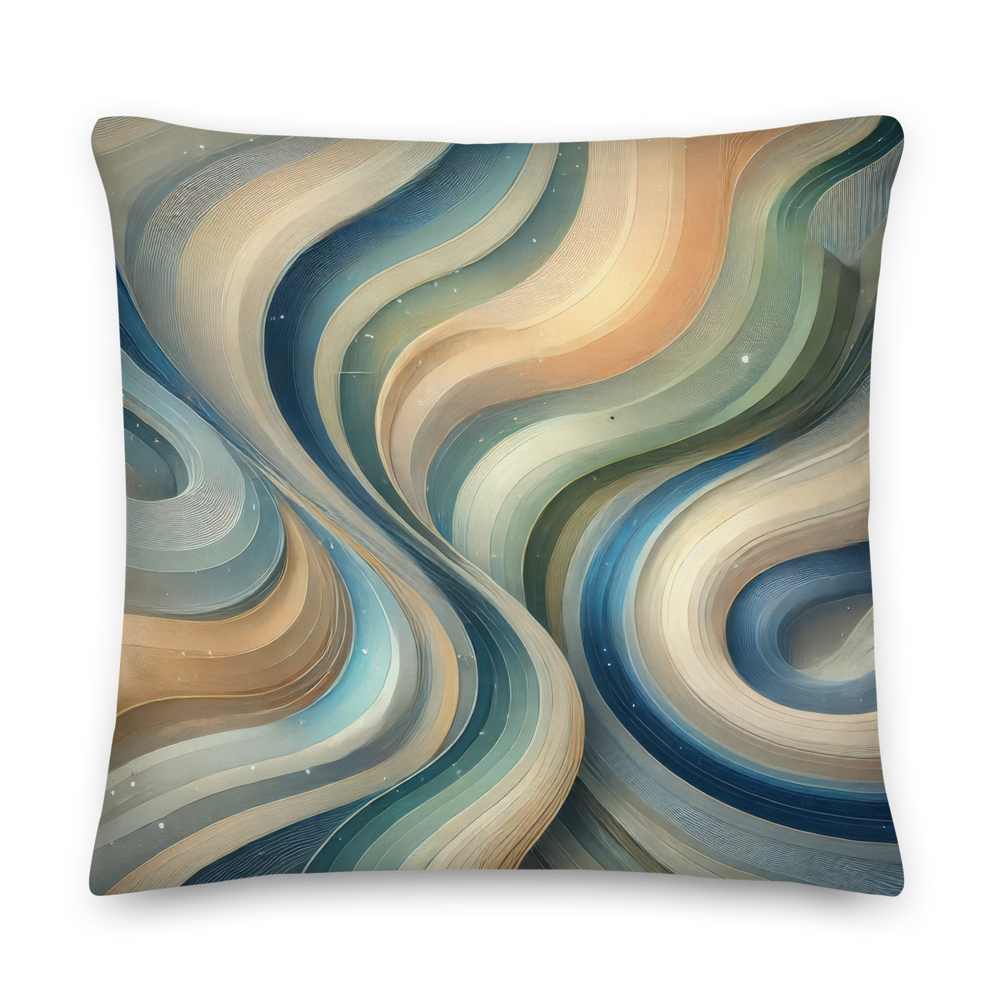 Abstract Art Pillow: Harmonized Flow