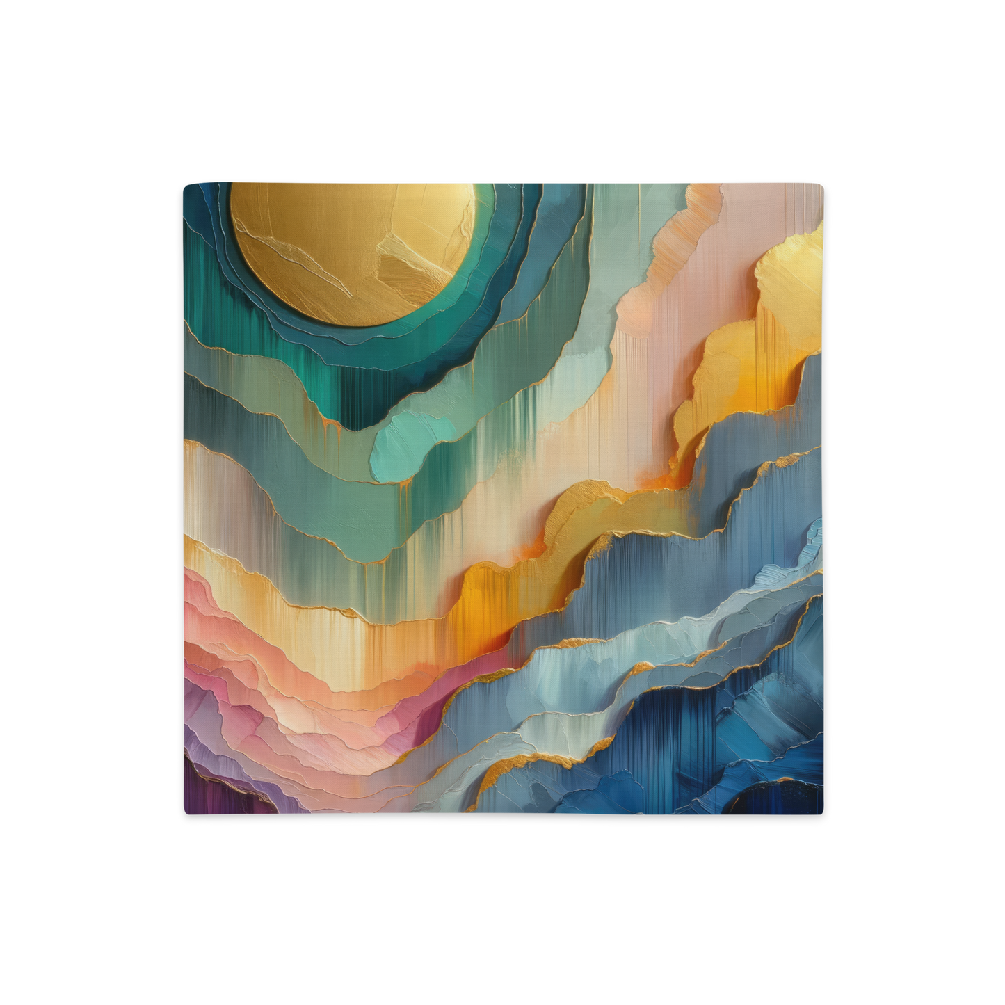 Abstract Art Pillow Case: Temporal Progression (Cover Only)