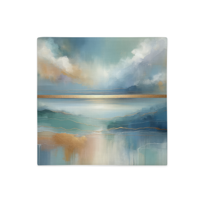 Abstract Art Pillow Case: Steady Horizons (Cover Only)