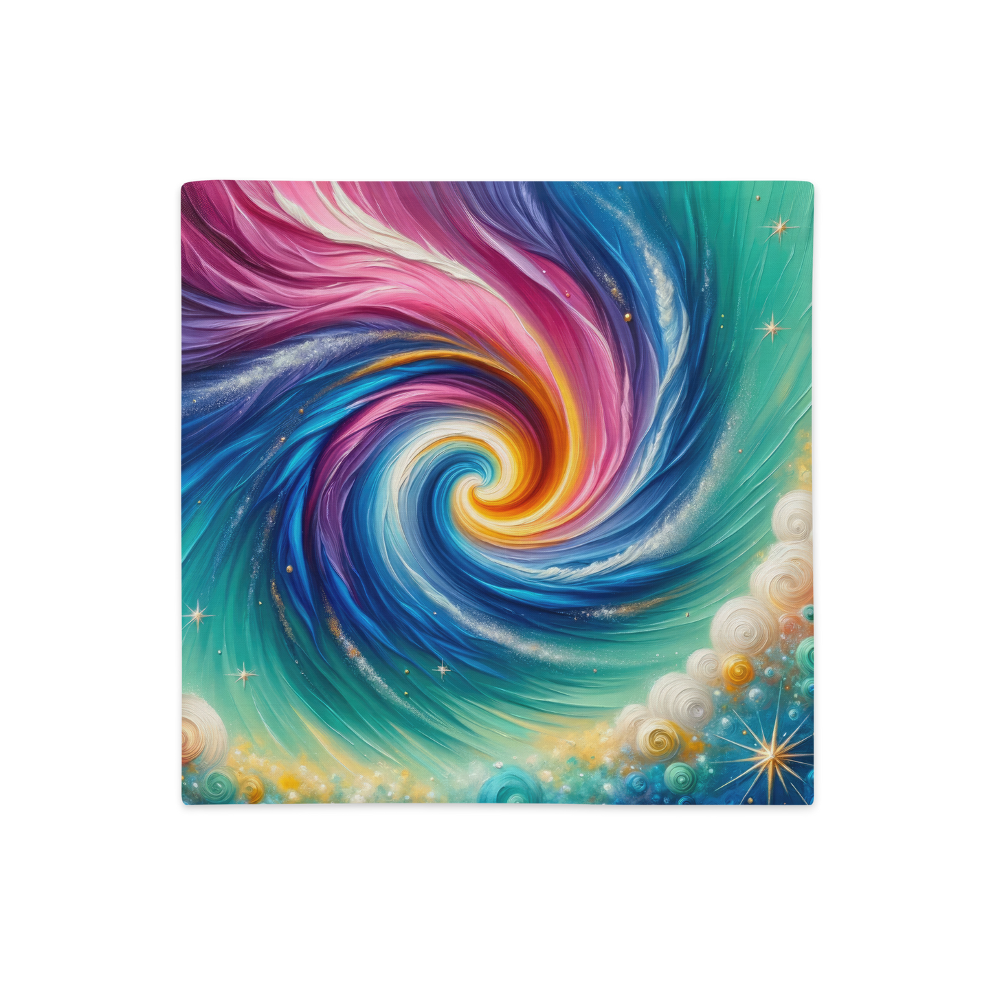 Abstract Art Pillow Case: Harmonic Hues (Cover Only)