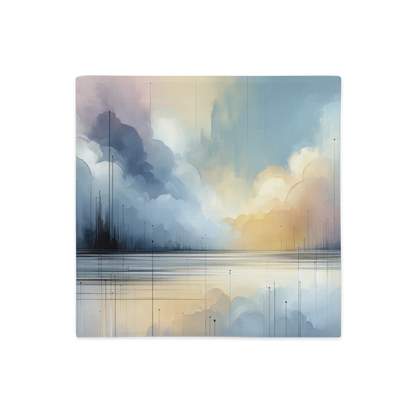 Abstract Art Pillow Case: Attentive Aether (Cover Only)