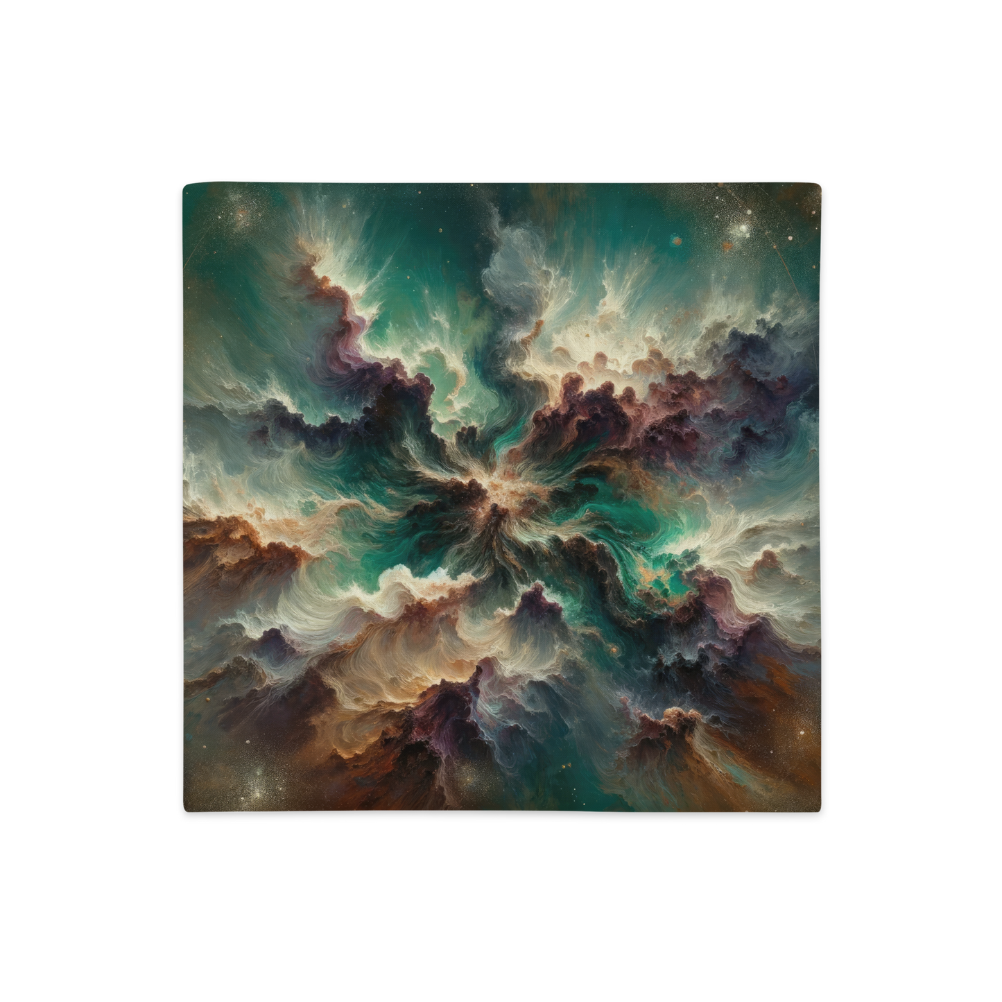 Abstract Art Pillow Case: Grounded Galaxy (Cover Only)