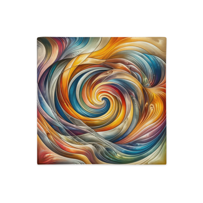 Abstract Art Pillow Case: Harmonic Fusion (Cover Only)