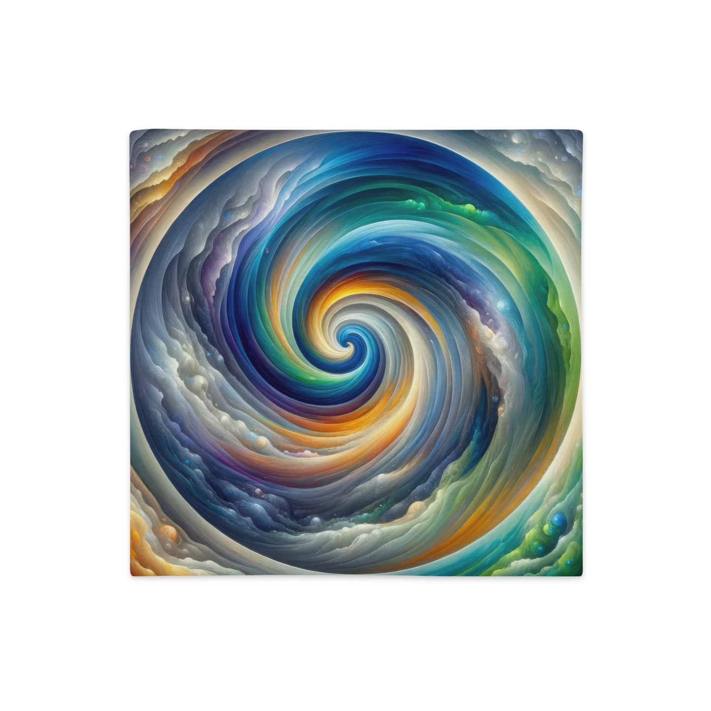 Abstract Art Pillow Case: Evolving Reflections (Cover Only)