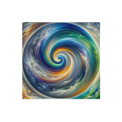 Abstract Art Pillow Case: Evolving Reflections (Cover Only)