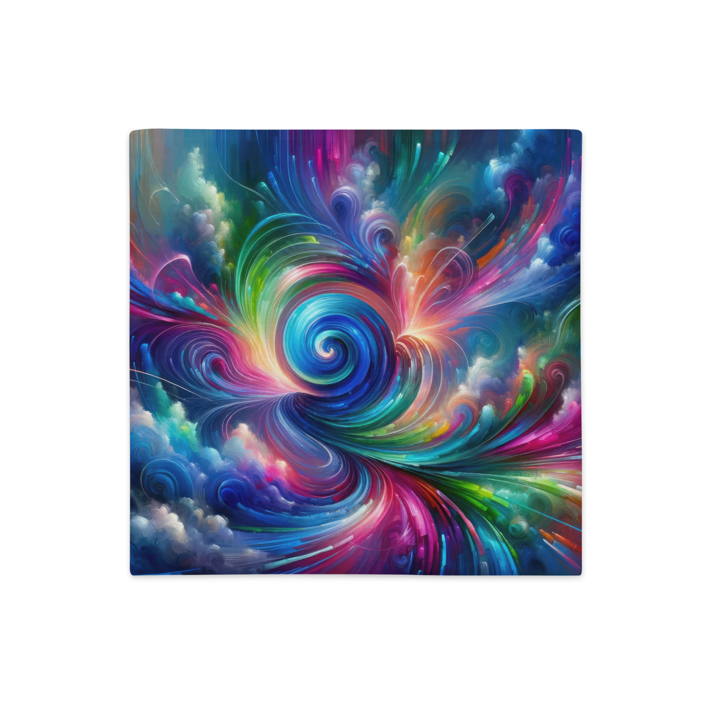 Abstract Art Pillow Case: Futuristic Fusion (Cover Only)