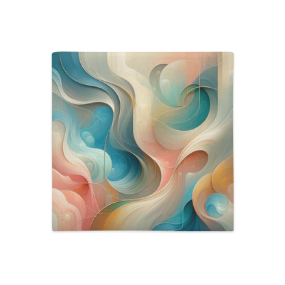 Abstract Art Pillow Case: Harmony in Motion (Cover Only)
