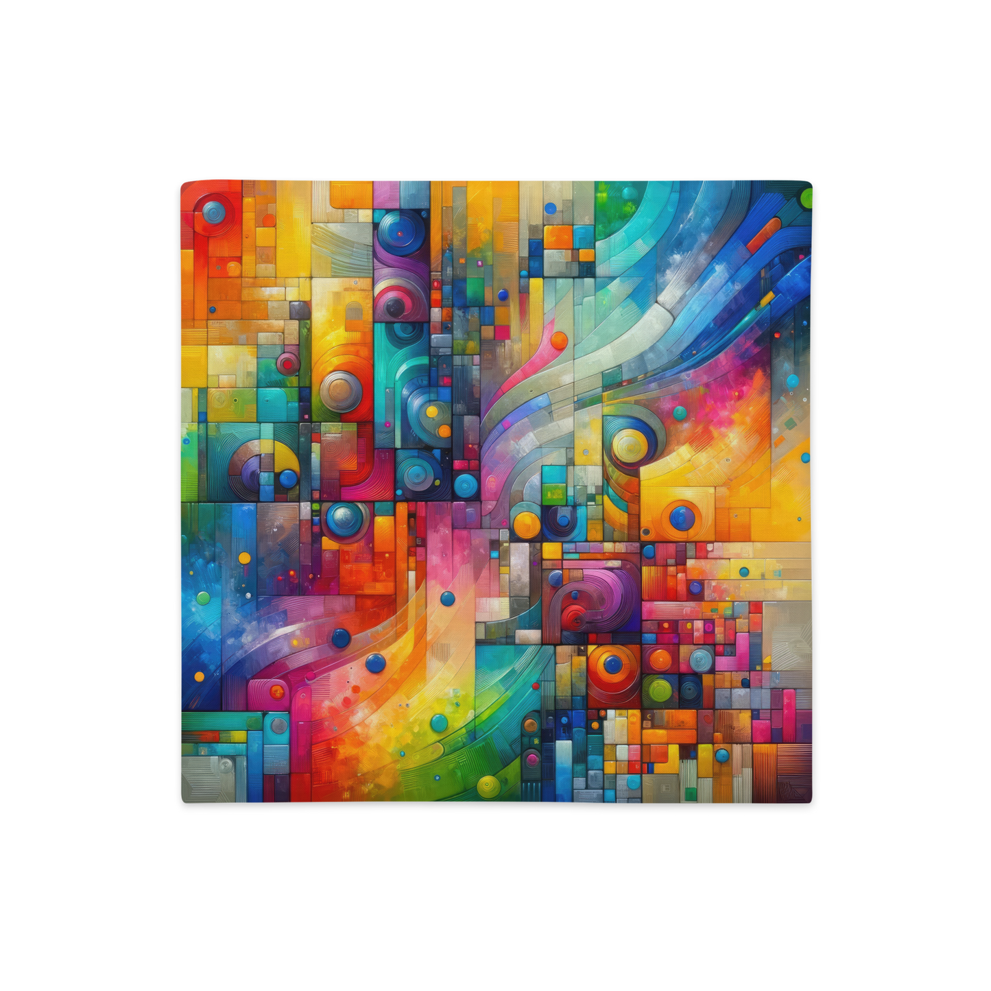 Abstract Art Pillow Case: Innovation Spectrum (Cover Only)