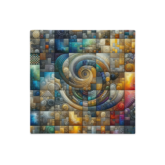Abstract Art Pillow Case: Methodical Matrix (Cover Only)