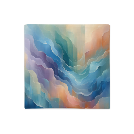 Abstract Art Pillow Case: Unveiling Veils (Cover Only)