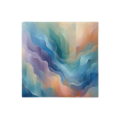 Abstract Art Pillow Case: Unveiling Veils (Cover Only)