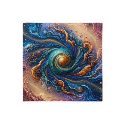 Abstract Art Pillow Case: Confluence of Consciousness (Cover Only)