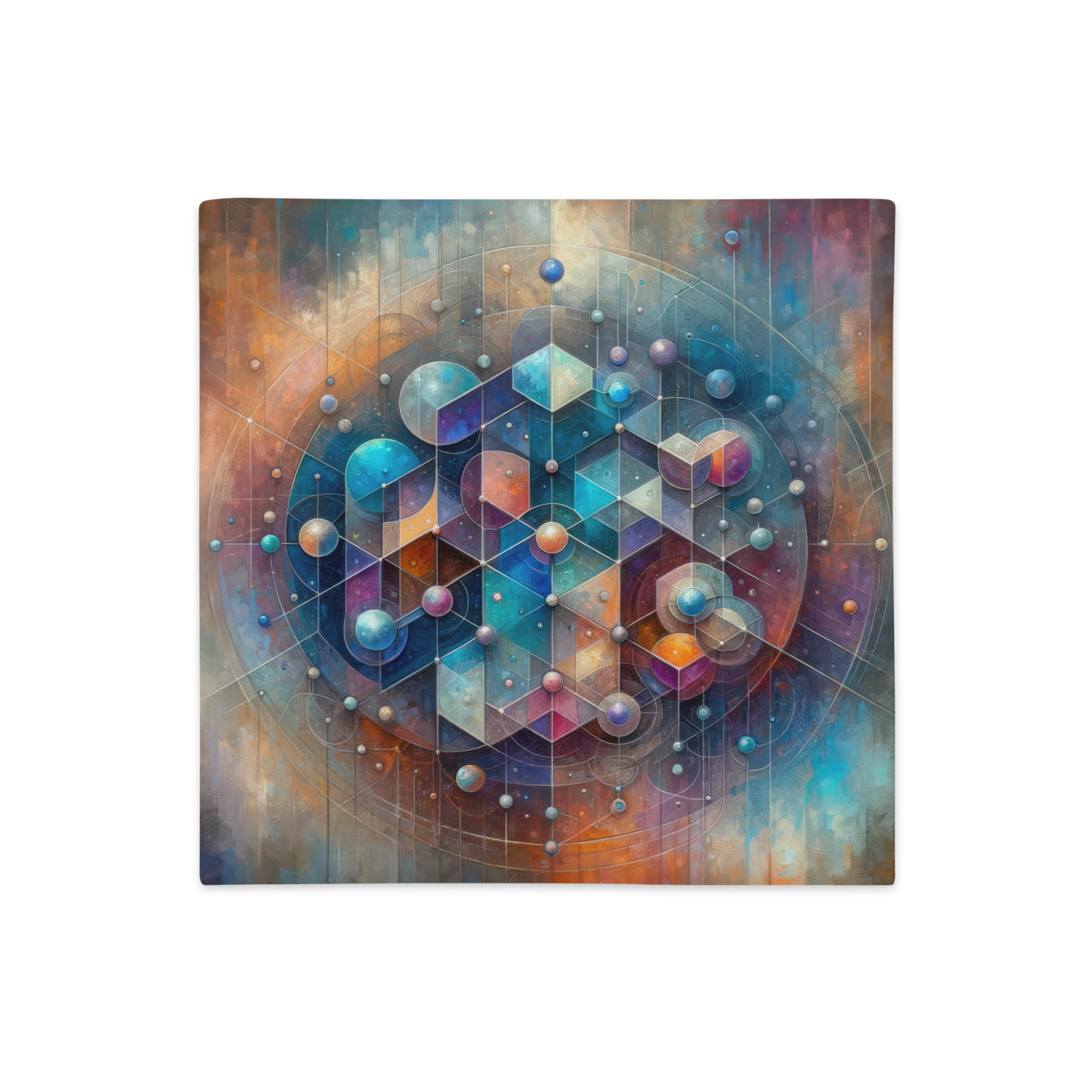 Abstract Art Pillow Case: Integrated Insights (Cover Only)