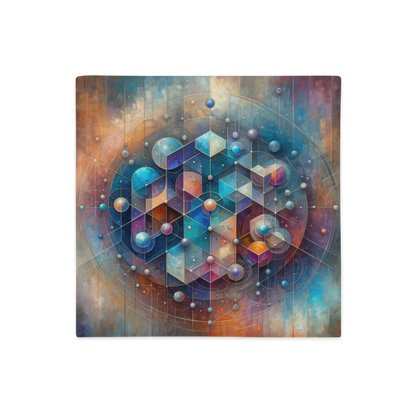 Abstract Art Pillow Case: Integrated Insights (Cover Only)