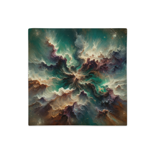 Abstract Art Pillow Case: Grounded Galaxy (Cover Only)