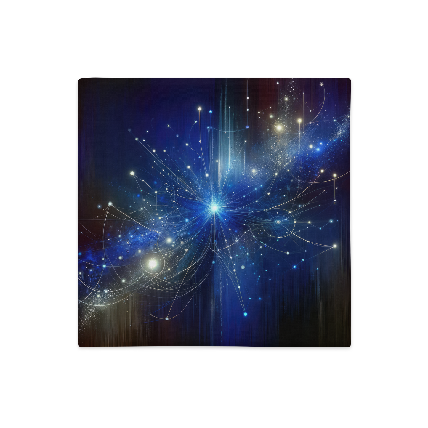 Abstract Art Pillow Case: Cognitive Constellation (Cover Only)