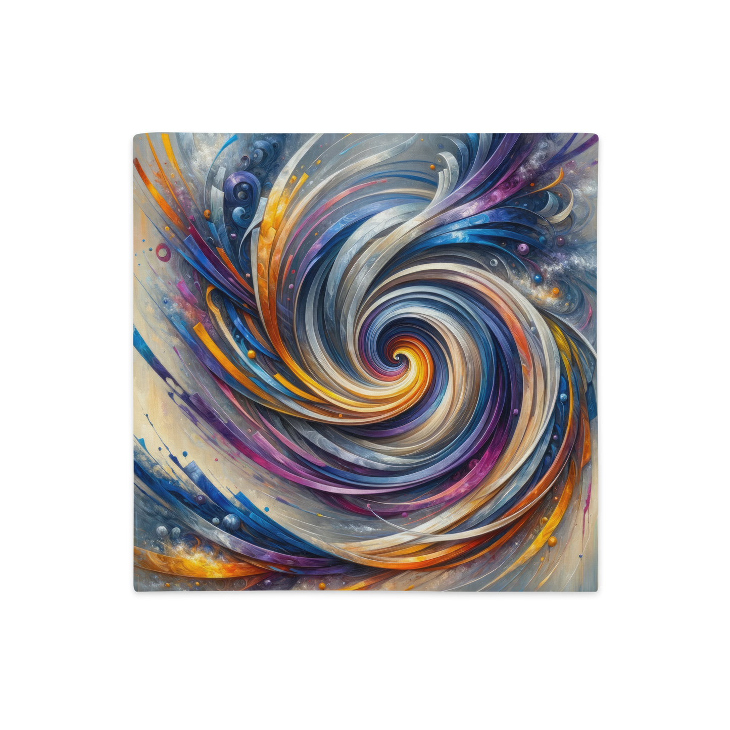 Abstract Art Pillow Case: Synthetic Symphony (Cover Only)