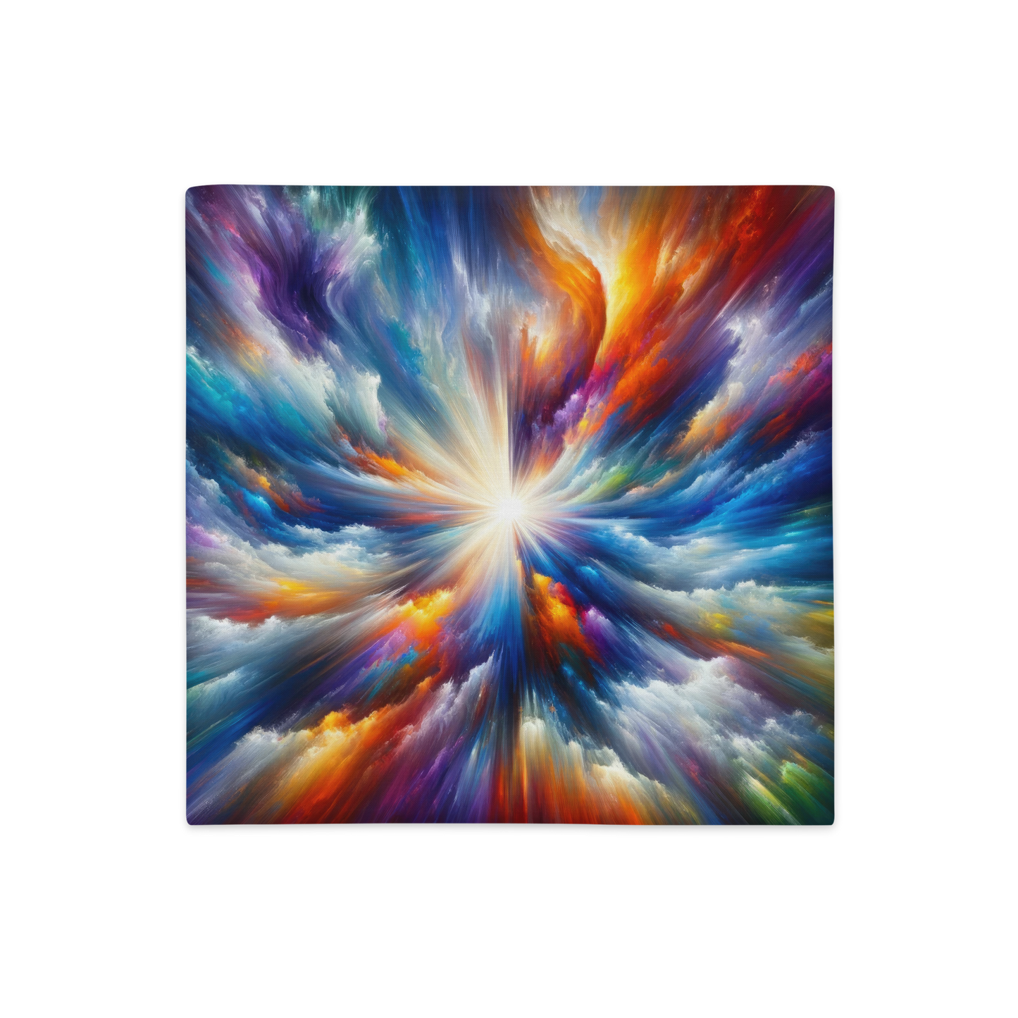 Abstract Art Pillow Case: Fusion Spectrum (Cover Only)
