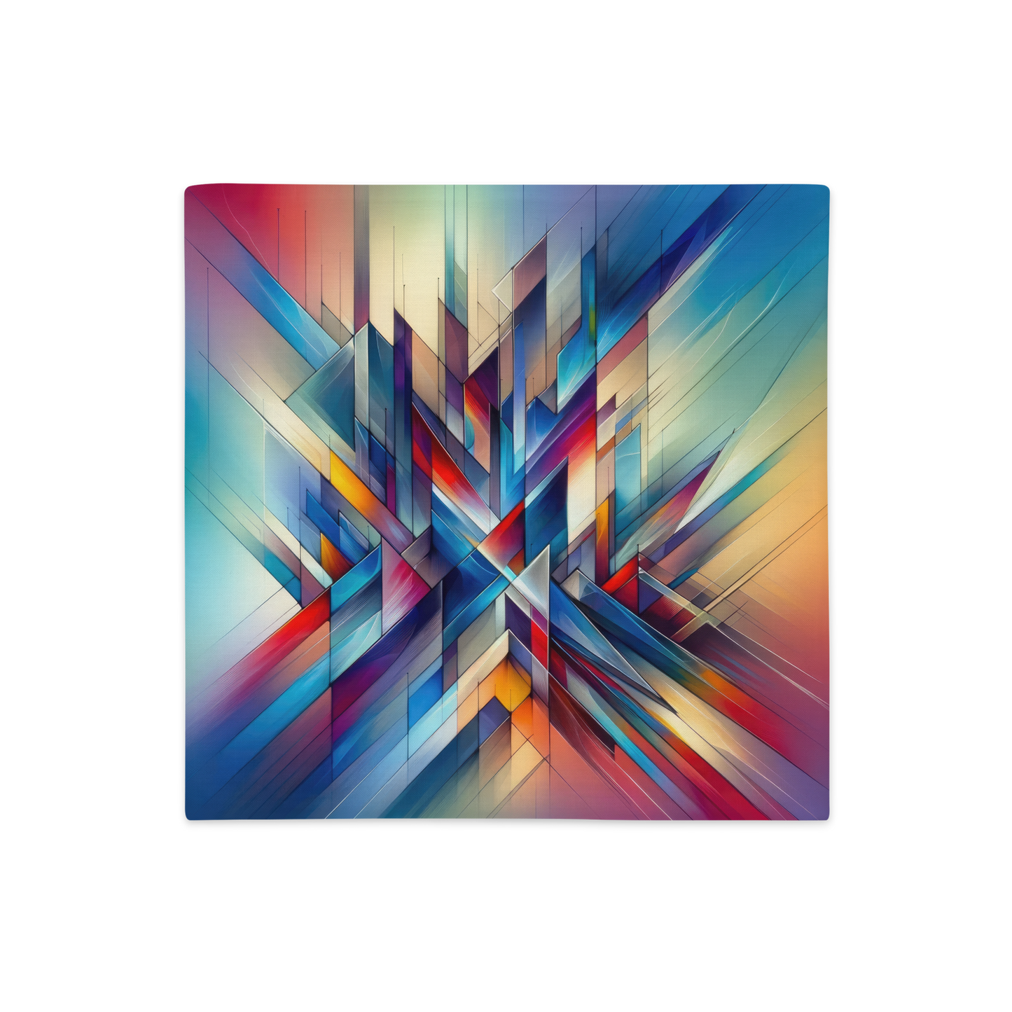 Abstract Art Pillow Case: Dynamic Synthesis Abstract (Cover Only)