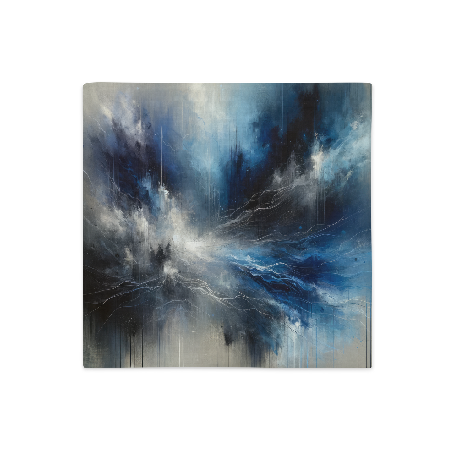 Abstract Art Pillow Case: Reflective Adaptation (Cover Only)