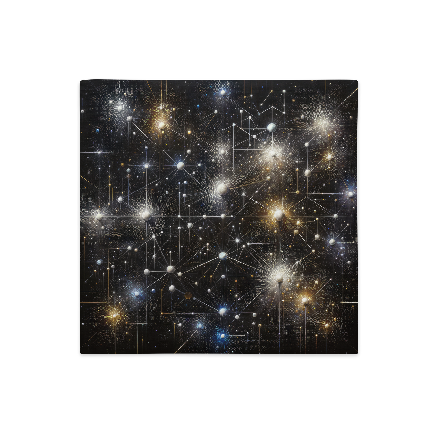 Abstract Art Pillow Case: Cognitive Constellations (Cover Only)