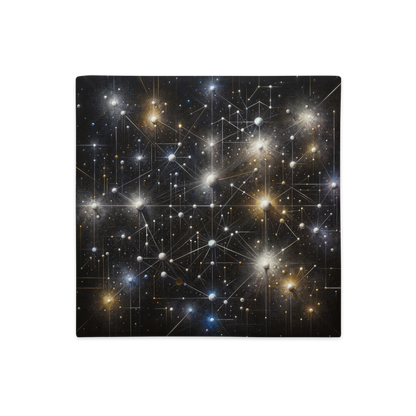 Abstract Art Pillow Case: Cognitive Constellations (Cover Only)