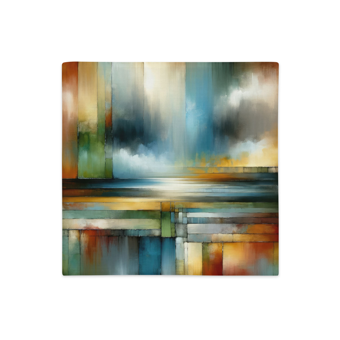 Abstract Art Pillow Case: Strategic Horizons (Cover Only)