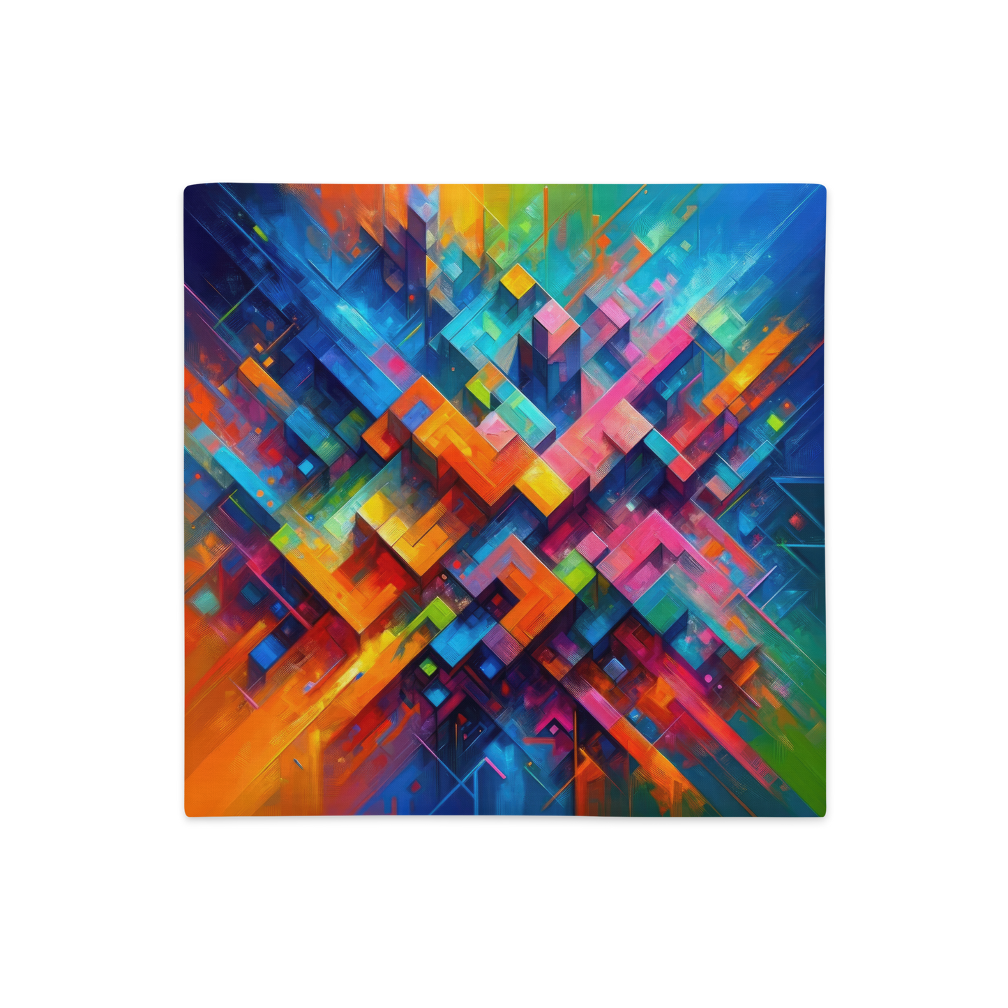 Abstract Art Pillow Case: Innovation's Canvas (Cover Only)