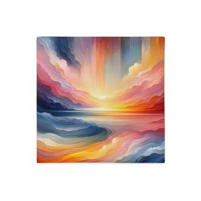 Abstract Art Pillow Case: Foresight Horizon (Cover Only)