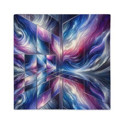 Abstract Art Pillow Case: Reflective Realms (Cover Only)