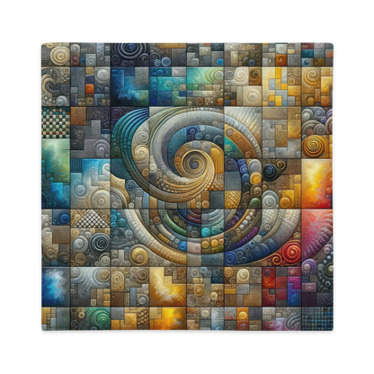 Abstract Art Pillow Case: Methodical Matrix (Cover Only)