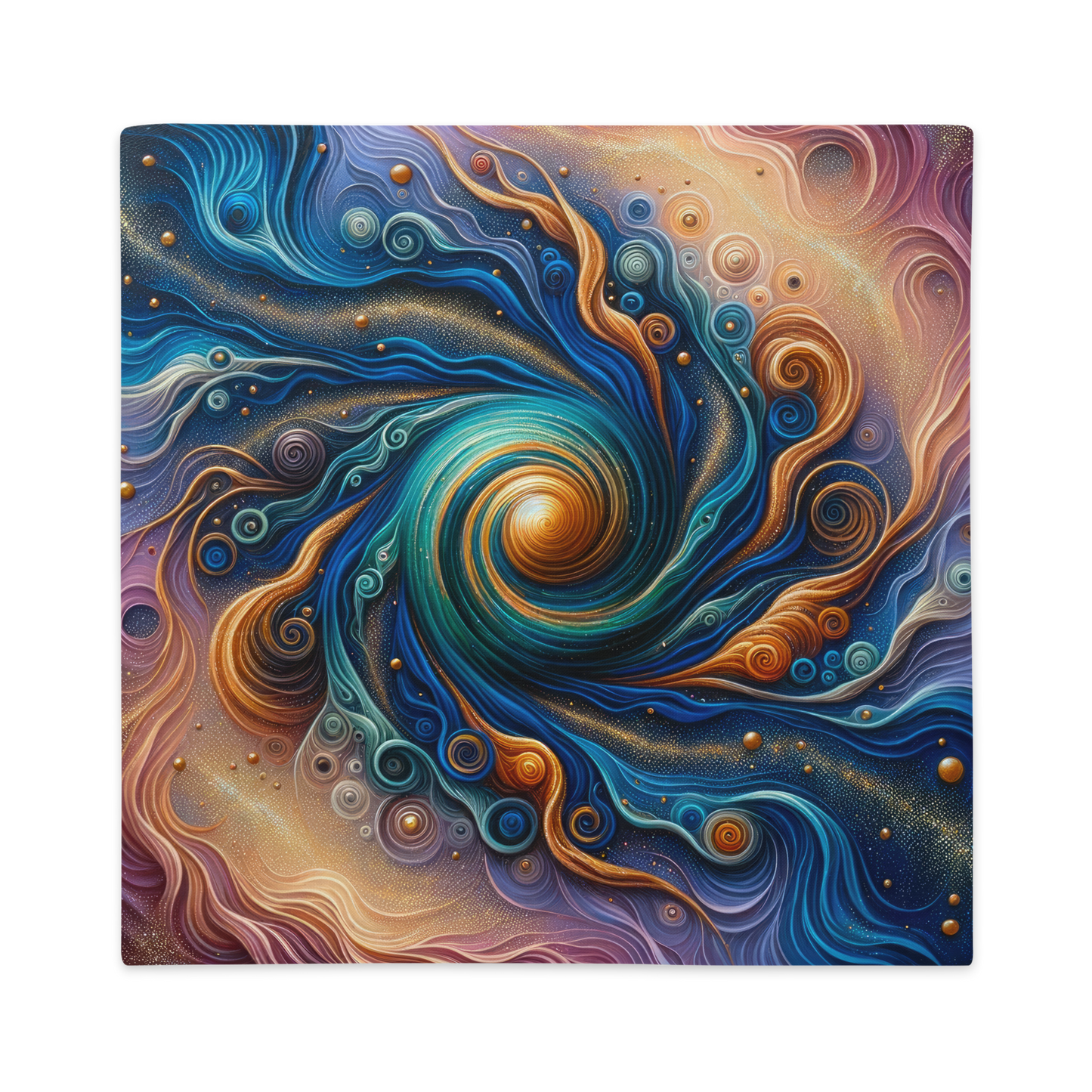 Abstract Art Pillow Case: Confluence of Consciousness (Cover Only)