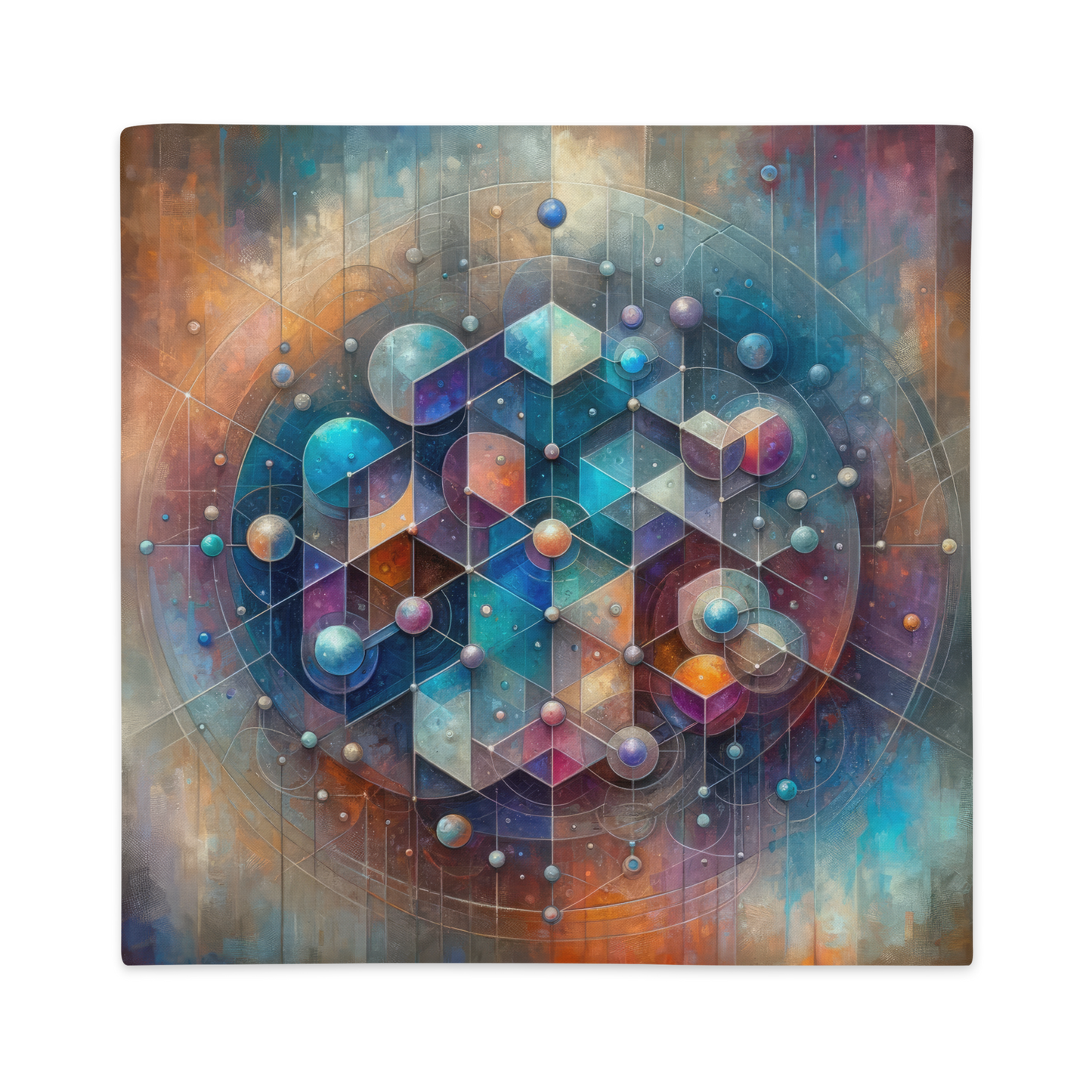 Abstract Art Pillow Case: Integrated Insights (Cover Only)