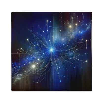 Abstract Art Pillow Case: Cognitive Constellation (Cover Only)