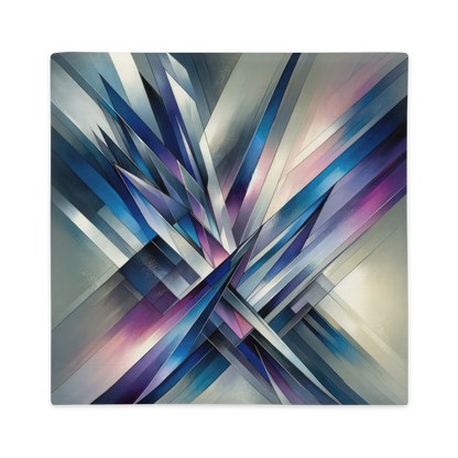 Abstract Art Pillow Case: Focused Flux (Cover Only)