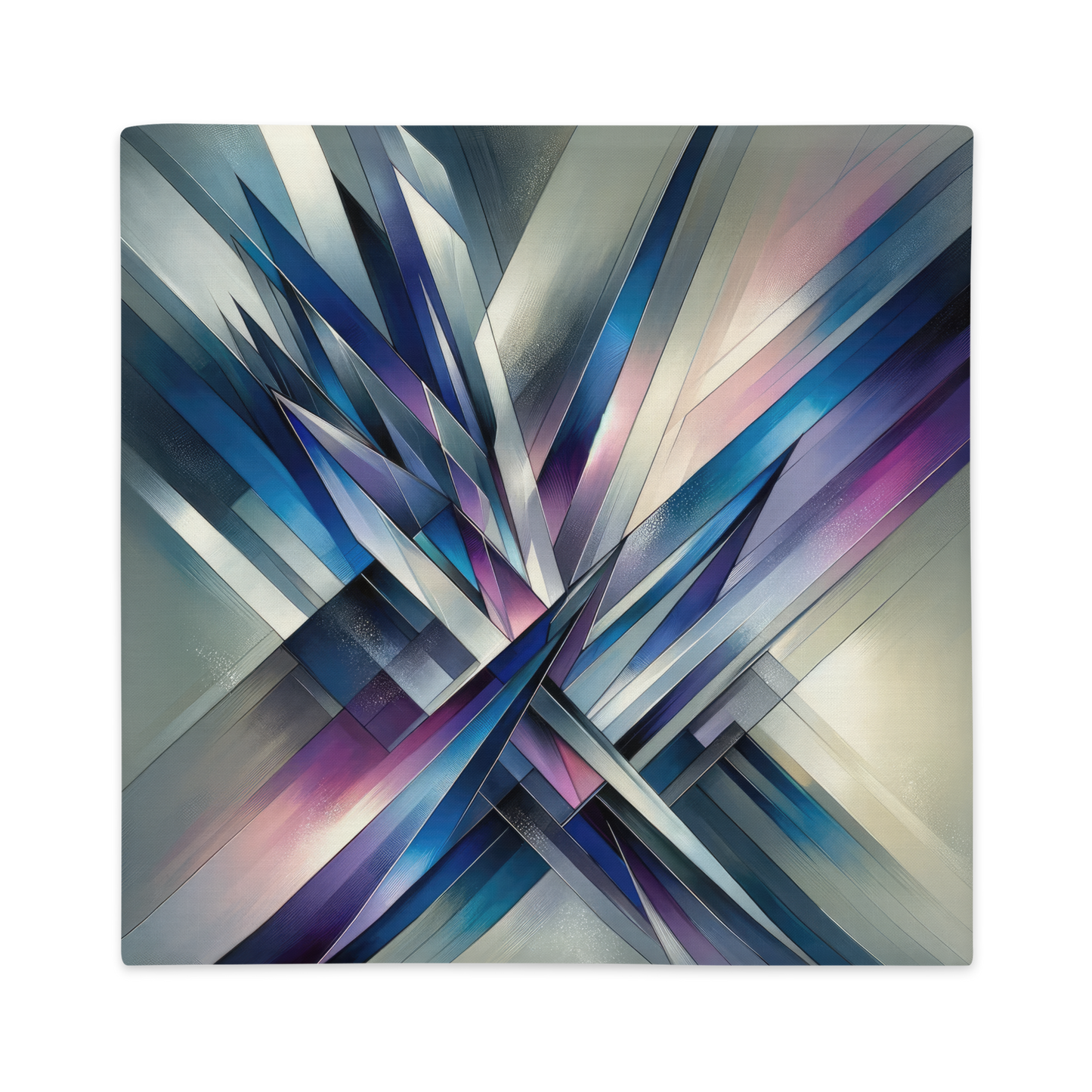Abstract Art Pillow Case: Focused Flux (Cover Only)