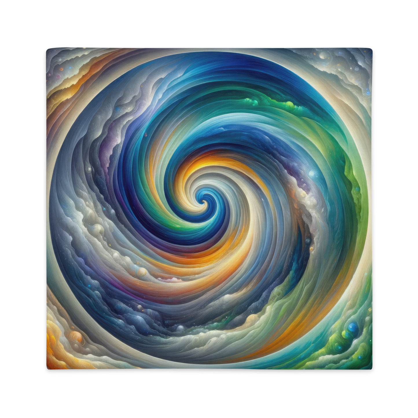 Abstract Art Pillow Case: Evolving Reflections (Cover Only)