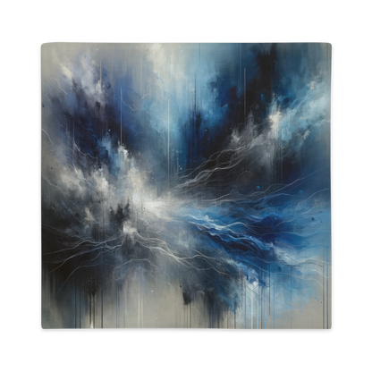 Abstract Art Pillow Case: Reflective Adaptation (Cover Only)