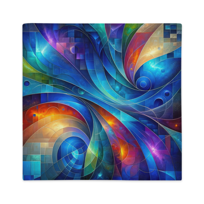 Abstract Art Pillow Case: Futurescape Tapestry (Cover Only)