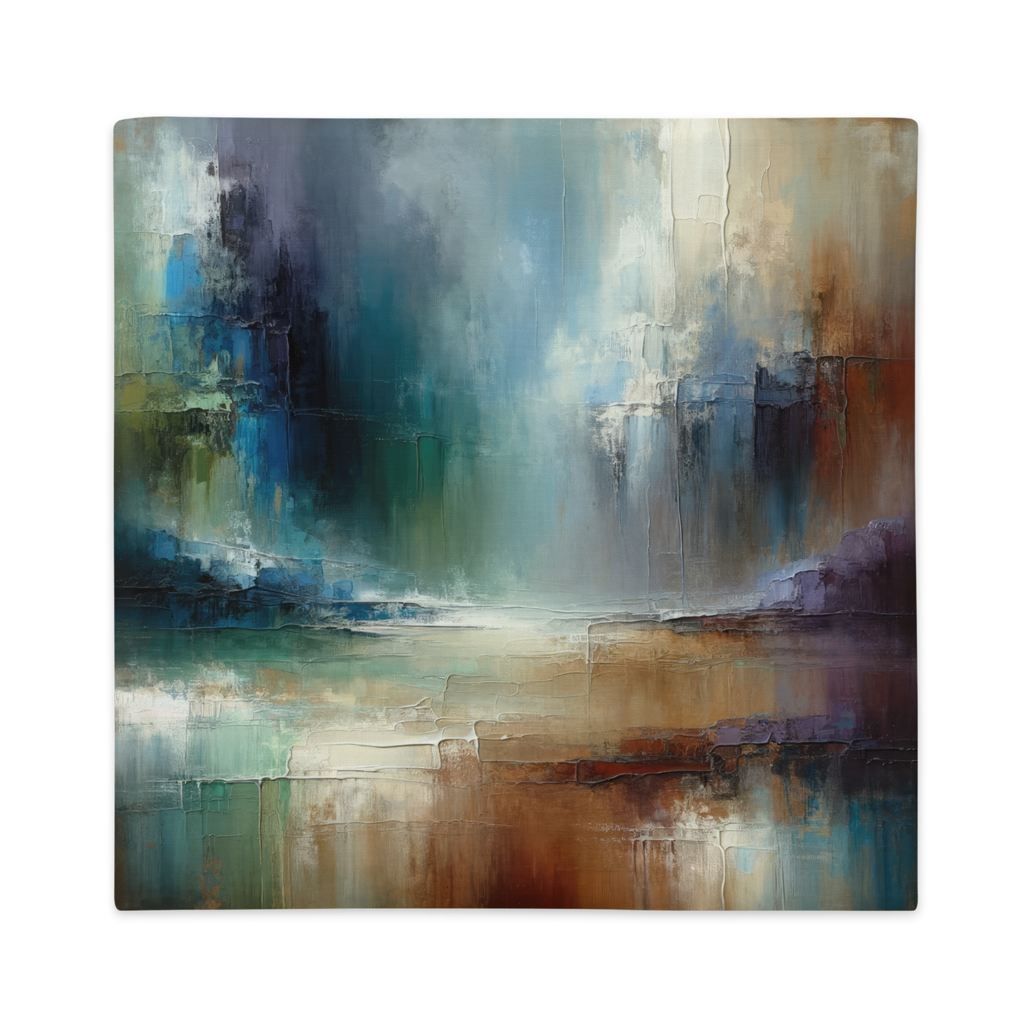 Abstract Art Pillow Case: Visionary Vistas (Cover Only)