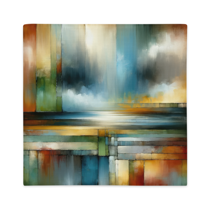 Abstract Art Pillow Case: Strategic Horizons (Cover Only)