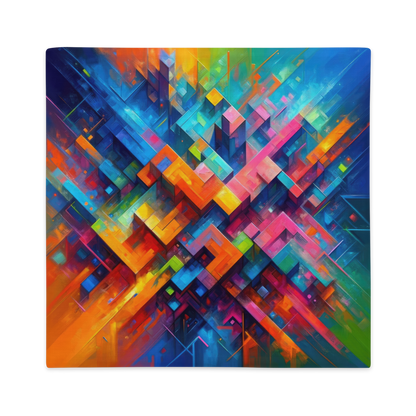 Abstract Art Pillow Case: Innovation's Canvas (Cover Only)